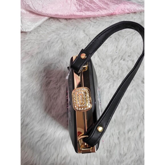 Butterfly Girl Flowers Evening Purse Party Clutch - Picture 6 of 8